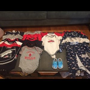 Sports theme baby boy onesies bundle